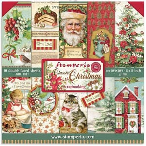 Stamperia: Classic Christmas Paper Pack, 12x12