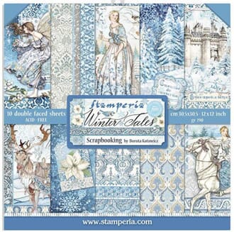 Stamperia: Winter Tales Paper Pack, 12x12