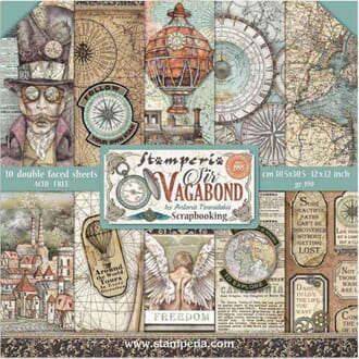 Stamperia: Sir Vagabond Paper Pack, 12x12, 10/Pkg