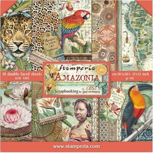 Stamperia: Amazonia Paper Pack, 12x12, 10/Pkg