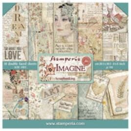 Stamperia: Imagine Paper Pack, 8x8, 10/Pkg