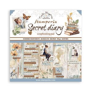 Stamperia - Secret Diary 8x8 Inch Paper Pack