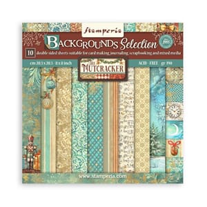 Stamperia - The Nutcracker 8x8 Inch Paper Pack Backgrounds