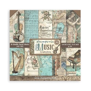 Stamperia - Music 8x8 Inch Paper Pack