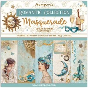 Stamperia - Masquerade 8x8 Inch Paper Pack
