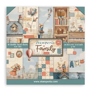 Stamperia - Family 8x8 Inch Paper Pack