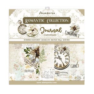Stamperia: Romantic Journal Paper Pack, 8x8, 10/Pkg