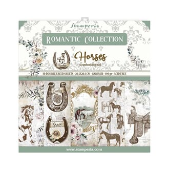 Stamperia: Romantic Horses Paper Pack, 8x8, 10/Pkg