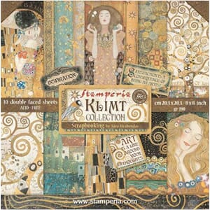 Stamperia - Klimt Paper Pack, 8x8, 10/Pkg