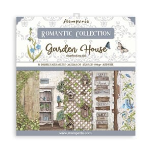 Stamperia - Romantic Garden House Paper Pack, 8x8, 10/Pkg