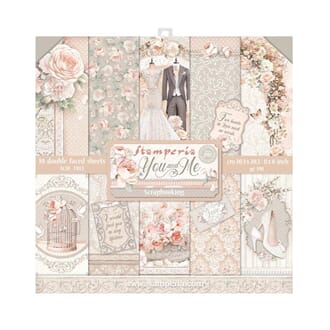 Stamperia - You And Me Paper Pack, 8x8, 10/Pkg