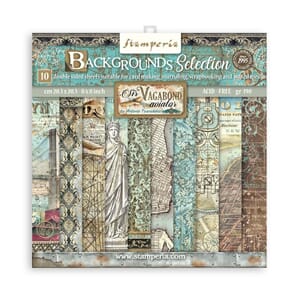 Stamperia - Sir Vagabond Aviator BackPaper Pack, 8x8, 10/Pkg