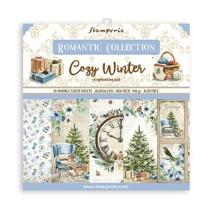 Stamperia - Romantic Cozy Winter Paper Pack, 8x8, 10/Pkg