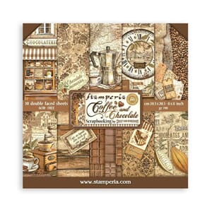 Stamperia - Coffee and Chocolate 8x8 Inch Paper Pack