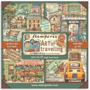 Stamperia - Art of Travelling 8x8 Inch Paper Pack Maxi