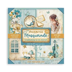 Stamperia - Masquerade 8x8 Inch Paper Pack Maxi
