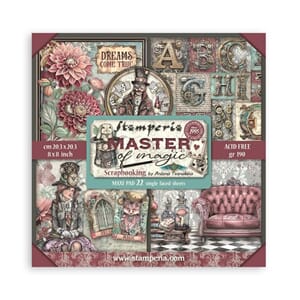 Stamperia - Masquerade 8x8 Inch Paper Pack Maxi