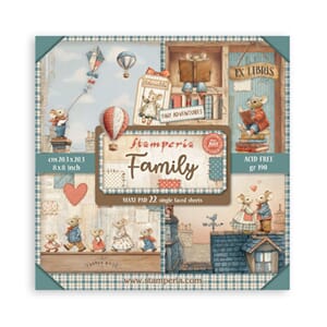 Stamperia - Family 8x8 Inch Maxi Paper Pack