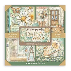 Stamperia - Daisy Art 8x8 Inch Paper Pack Maxi