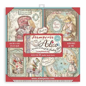 Stamperia - Alice in Wonderland 12x12 Inch Paper Pack Maxi