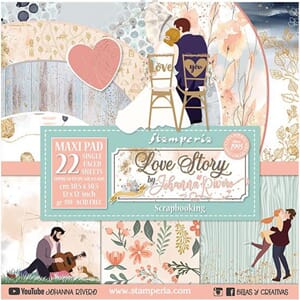 Stamperia: Love Story Paper Pack, 12x12, 22/Pkg