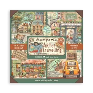 Stamperia - Art of Travelling 12x12 Inch Paper Pack Maxi