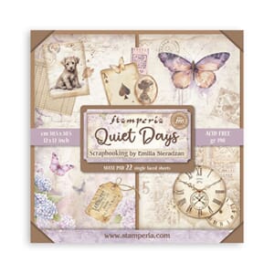 Stamperia - Quiet Days 12x12 Inch Maxi Paper Pack