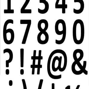 Simple and Basic - XXL numbers & symbols Dies, høyde 55 mm