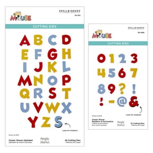 Spellbinders - Classic Mouse Alphabet & Numbers Bundle