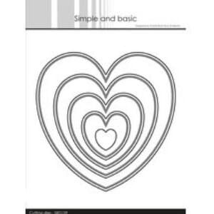 Simple and Basic - Pierced Hearts Cutting Dies