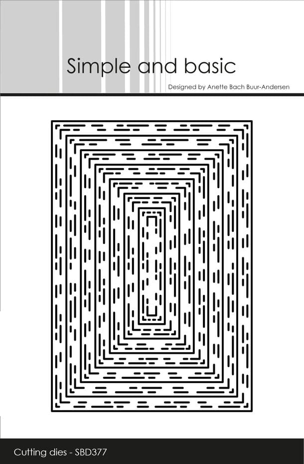 Simple and Basic - Broken Lines A7 Dies - HOBBYKUNST NORGE