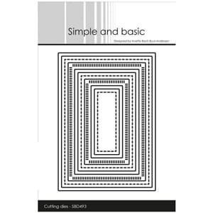 Simple and Basic - Combi Striped Frames - A7 Dies