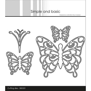 Simple and Basic - Simple Butterflies Outline Dies