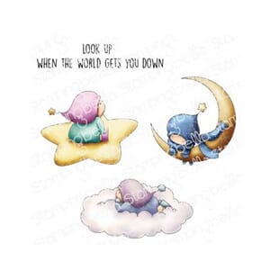 Stamping Bella: Bundle Girls in the Sky Cling Stamps