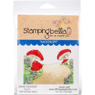 Stamping Bella: Gnome Backdrop Cling Stamps