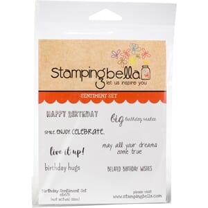 Stamping Bella: Birthday Sentiment Cling Stamps