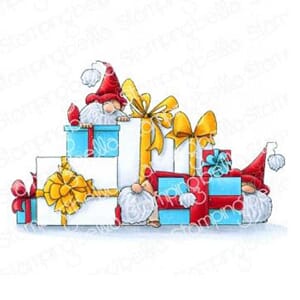 Stamping Bella: Gnomes W/Presents Cling Stamps