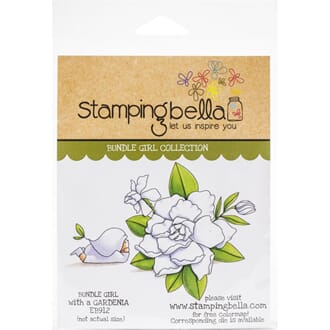 Stamping Bella: Bundle Girl With Gardenia Cling Stamps