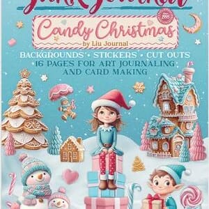 Stamperia - Candy Christmas Junk Journal Backgrounds Sticker