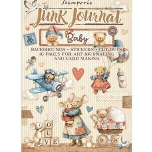 Stamperia - Baby Junk Journal Stickers, Backgrounds, Cut-Out