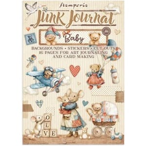 Stamperia - Baby Junk Journal Stickers, Backgrounds, Cut-Out