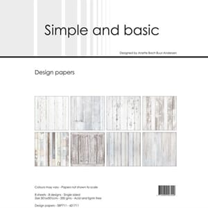 Simple and Basic - White Wood 12x12 Inch Paper Pack