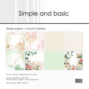 Simple and Basic - A Touch of Spring 12x12 Inch Paper Pack