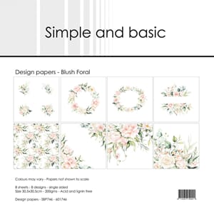Simple and Basic - Blush Floral Paper Pad