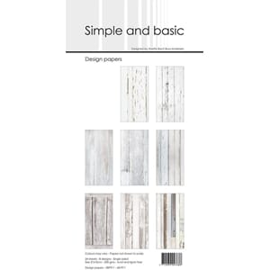 Simple and Basic - White Wood Slim Paper Pack