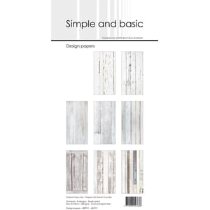 Simple and Basic - White Wood Slim Paper Pack