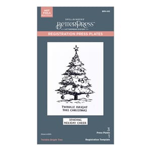 Spellbinders - BetterPress - Twinkle Bright Tree Wonderland