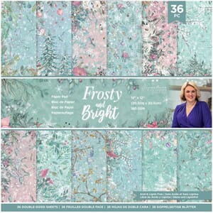 Crafters Companion - Frosty and Brigh Paper Pad, 12x12, 32/P