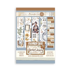 Stamperia - Secret Diary A5 Washi Pad