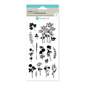 Hampton Art - Floral Silhouette Clear Stamps
